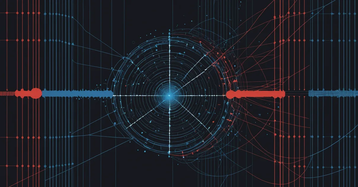 Abstract visualization of a structural flaw in data processing